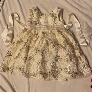 Sequin and ruffled holiday dress